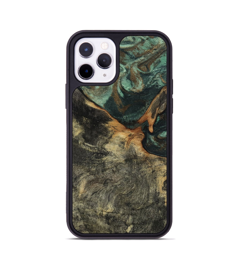 iPhone 11 Pro Wood Phone Case - Natalie (Green, 802078)