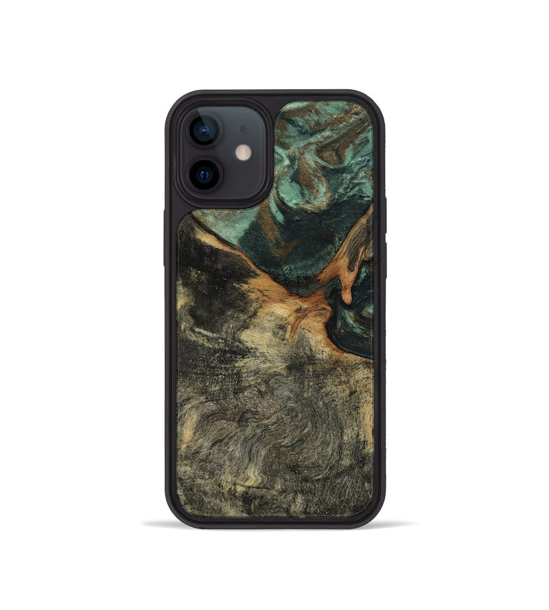 iPhone 12 mini Wood Phone Case - Natalie (Green, 802078)