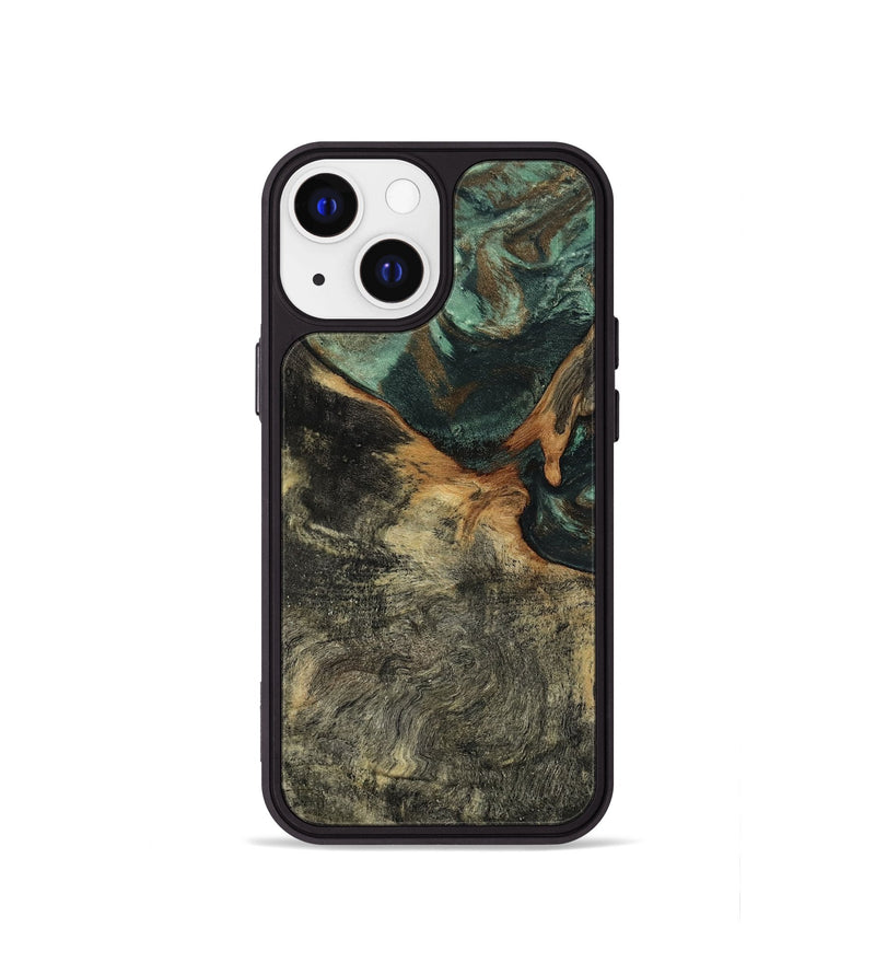 iPhone 13 mini Wood Phone Case - Natalie (Green, 802078)