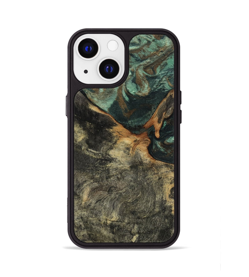 iPhone 13 Wood Phone Case - Natalie (Green, 802078)