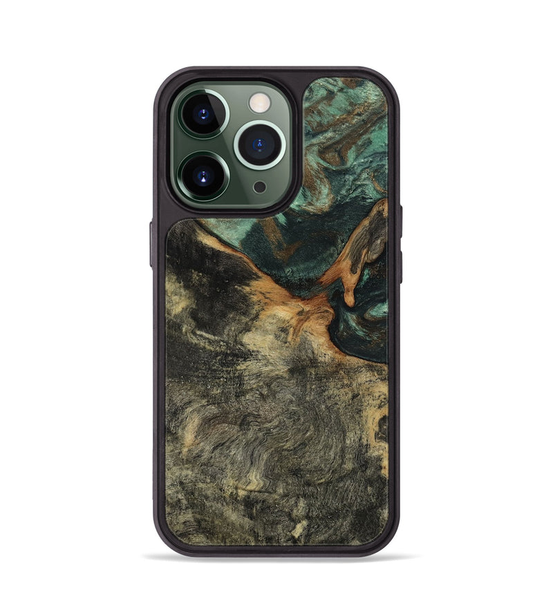 iPhone 13 Pro Wood Phone Case - Natalie (Green, 802078)