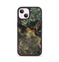 iPhone 14 Wood Phone Case - Natalie (Green, 802078)