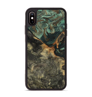 iPhone Xs Max Wood Phone Case - Natalie (Green, 802078)
