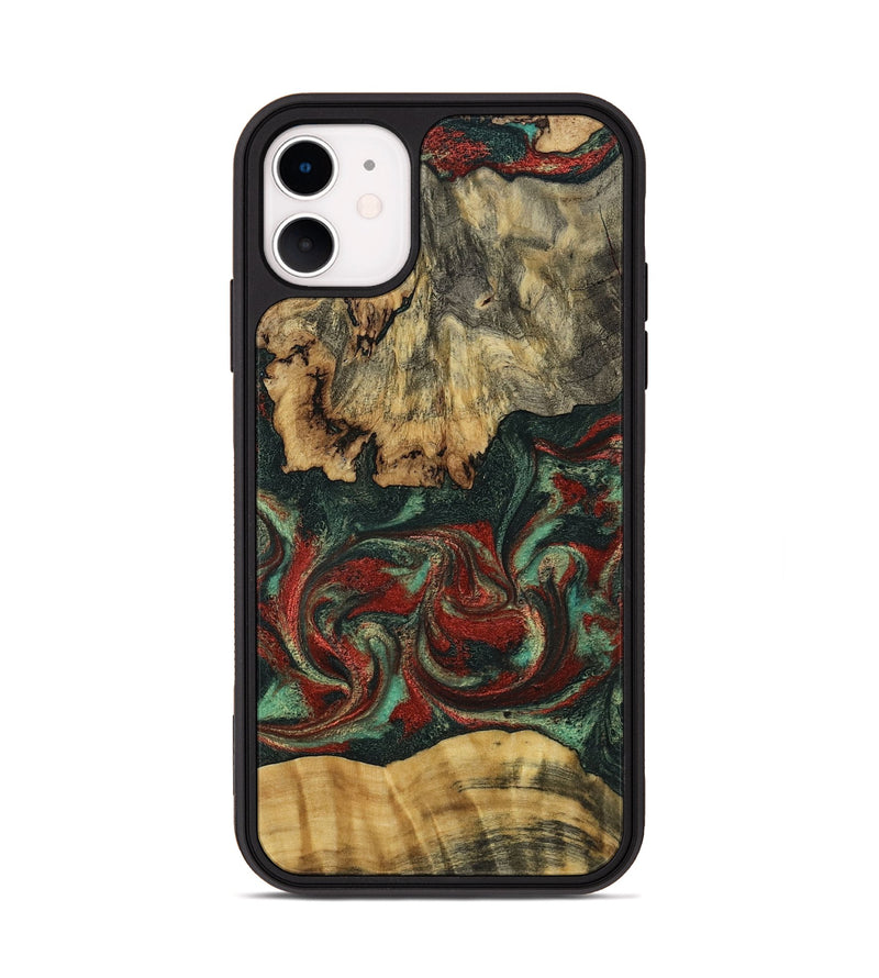 iPhone 11 Wood Phone Case - Oaklynn (Green, 802079)
