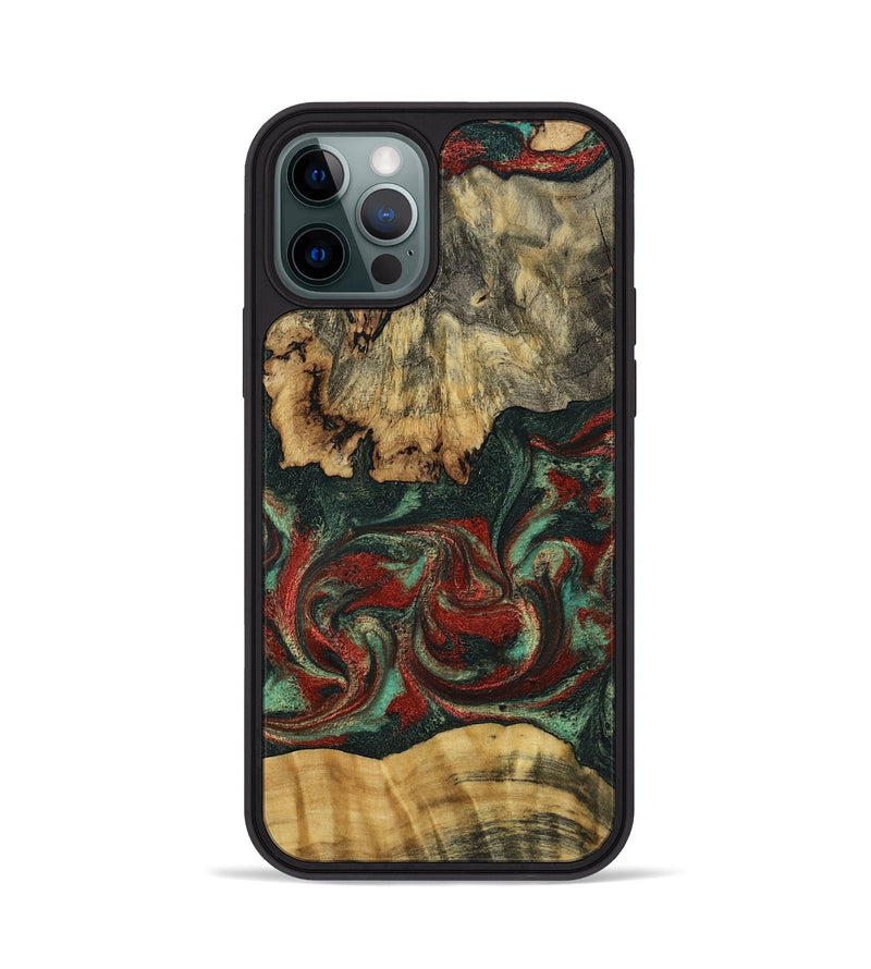 iPhone 12 Pro Wood Phone Case - Oaklynn (Green, 802079)