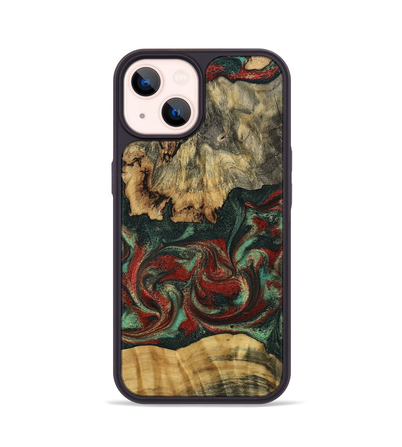 iPhone 14 Wood Phone Case - Oaklynn (Green, 802079)