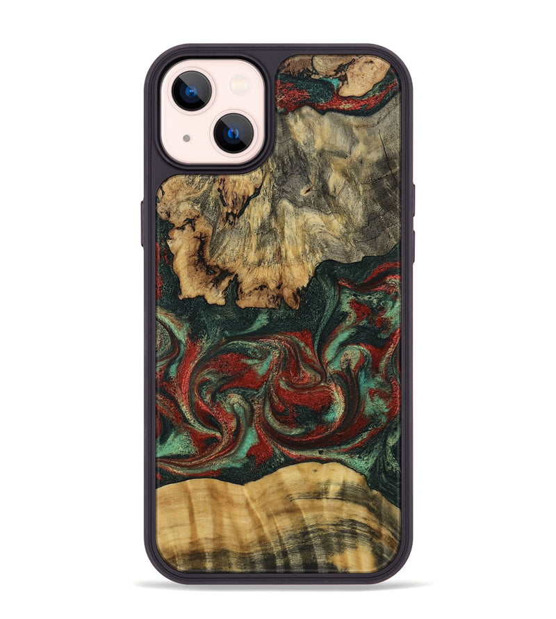 iPhone 14 Plus Wood Phone Case - Oaklynn (Green, 802079)