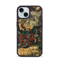 iPhone 15 Wood Phone Case - Oaklynn (Green, 802079)
