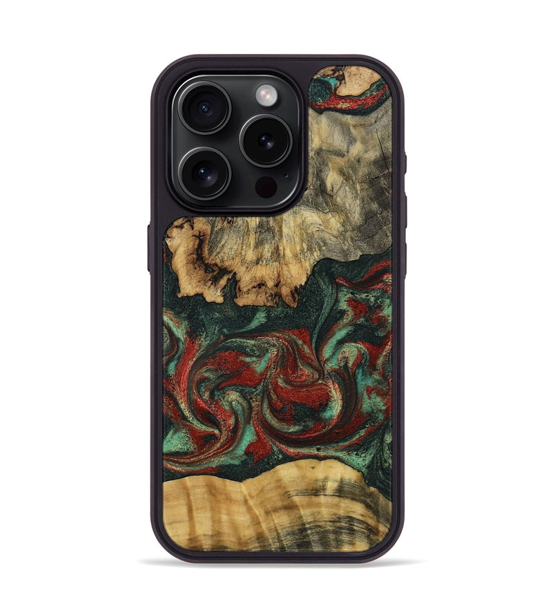 iPhone 15 Pro Wood Phone Case - Oaklynn (Green, 802079)