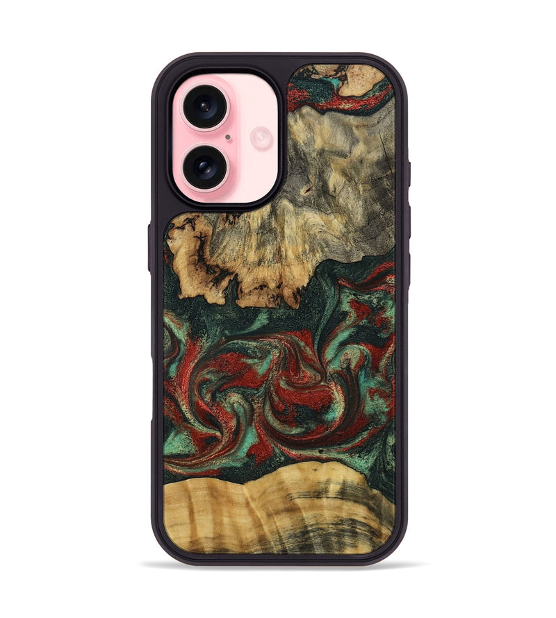 iPhone 16 Wood Phone Case - Oaklynn (Green, 802079)