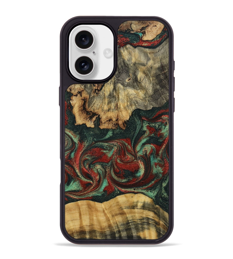 iPhone 16 Plus Wood Phone Case - Oaklynn (Green, 802079)
