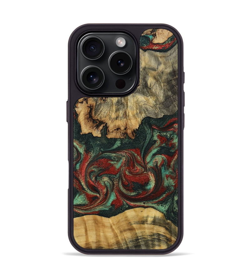 iPhone 16 Pro Wood Phone Case - Oaklynn (Green, 802079)