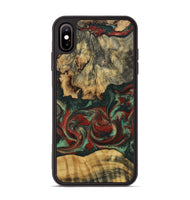 iPhone Xs Max Wood Phone Case - Oaklynn (Green, 802079)