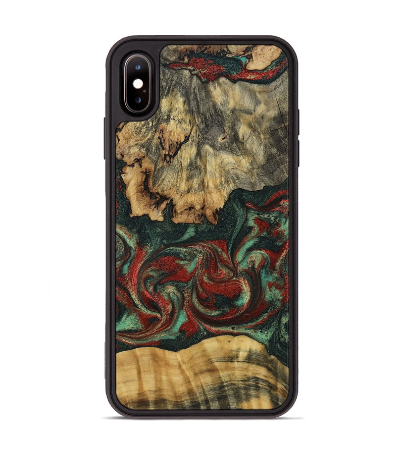 iPhone Xs Max Wood Phone Case - Oaklynn (Green, 802079)