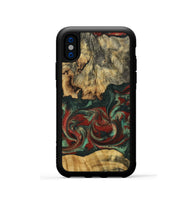 iPhone Xs Wood Phone Case - Oaklynn (Green, 802079)