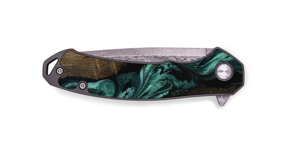EDC Wood Pocket Knife - Bernice (Green, 802080)