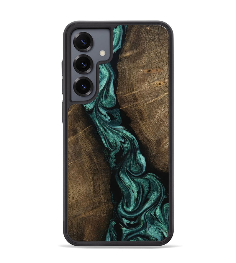 Galaxy S25 Plus Wood Phone Case - Bernice (Green, 802080)
