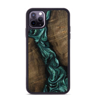 iPhone 11 Pro Max Wood Phone Case - Bernice (Green, 802080)