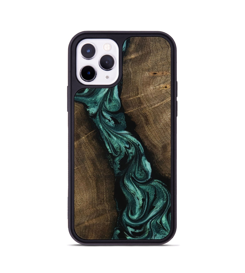 iPhone 11 Pro Wood Phone Case - Bernice (Green, 802080)