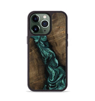 iPhone 13 Pro Wood Phone Case - Bernice (Green, 802080)