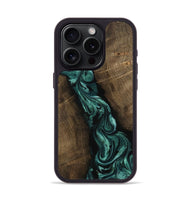 iPhone 15 Pro Wood Phone Case - Bernice (Green, 802080)