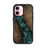 iPhone 16 Wood Phone Case - Bernice (Green, 802080)