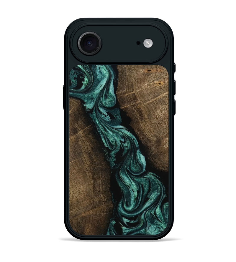 iPhone 17 Air Wood Phone Case - Bernice (Green, 802080)