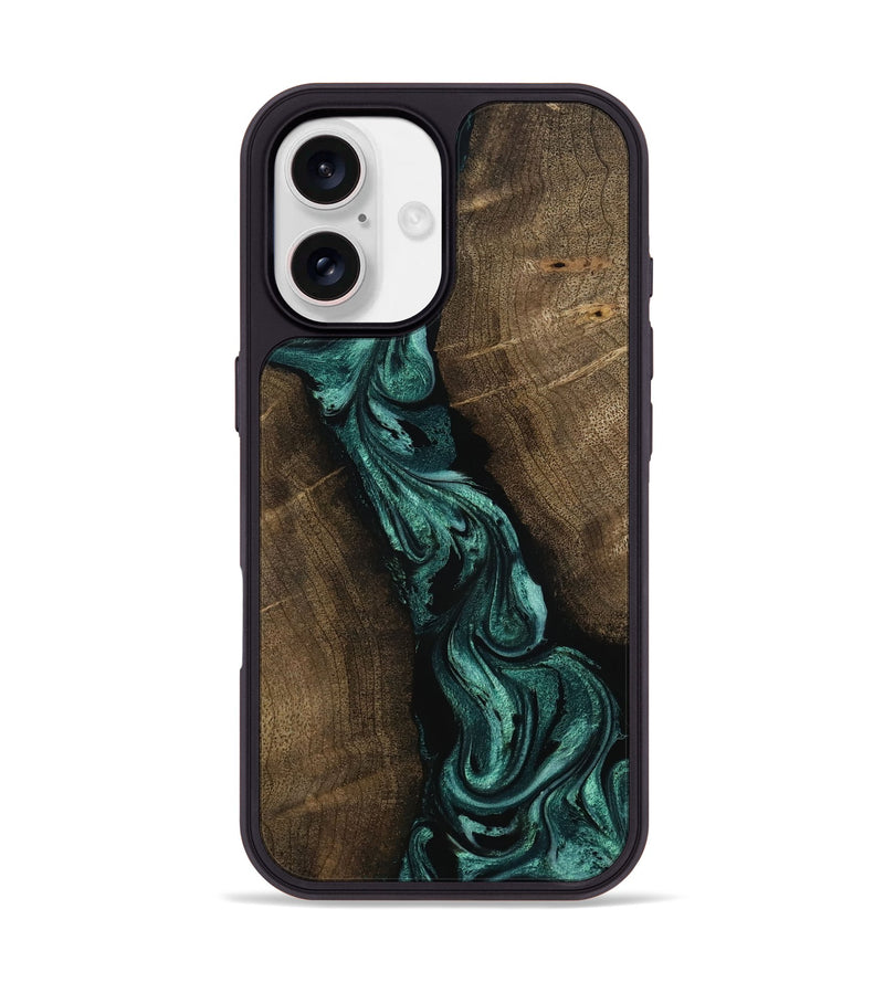 iPhone 17 Wood Phone Case - Bernice (Green, 802080)