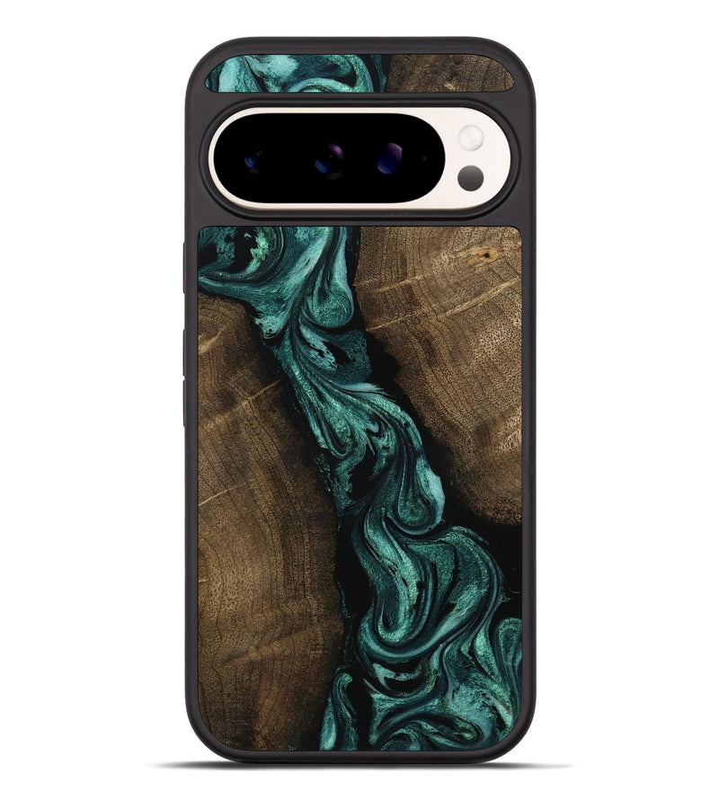 Pixel 10 Pro XL Wood Phone Case - Bernice (Green, 802080)