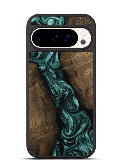 Pixel 9 Pro Wood Phone Case - Bernice (Green, 802080)
