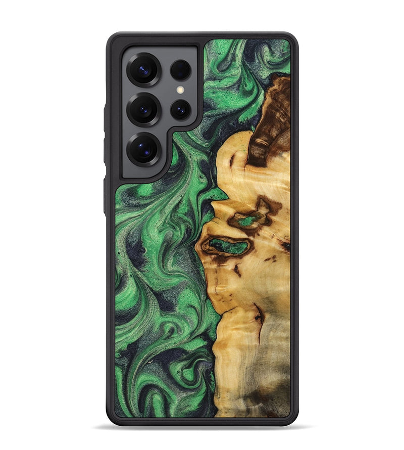 Galaxy S25 Ultra Wood Phone Case - Kevin (Green, 802081)
