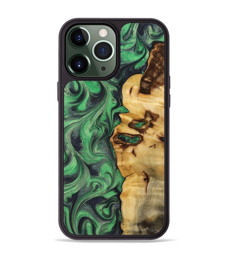 iPhone 13 Pro Max Wood Phone Case - Kevin (Green, 802081)