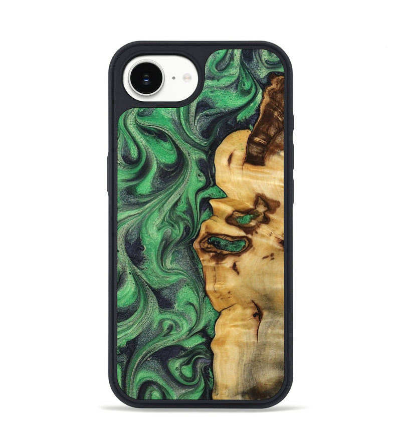 iPhone 16e Wood Phone Case - Kevin (Green, 802081)