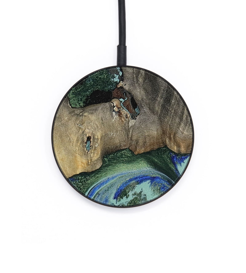 Circle Wood Wireless Charger - Lawanda (Green, 802082)