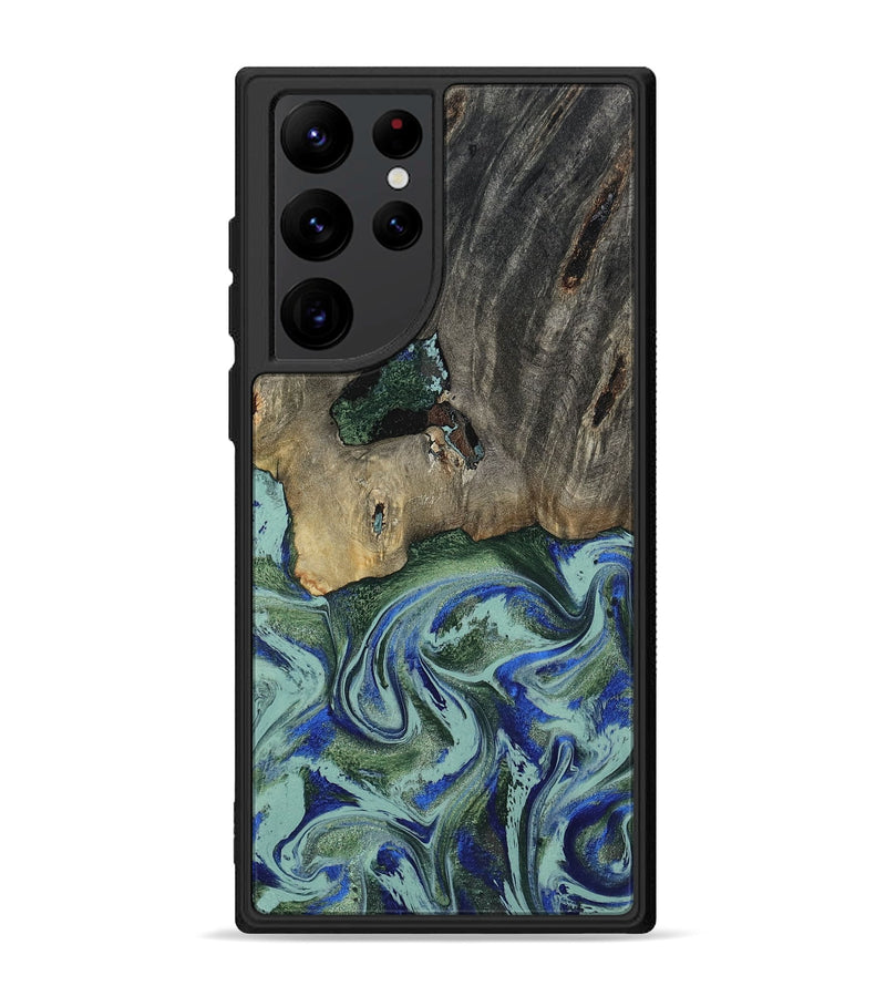 Galaxy S22 Ultra Wood Phone Case - Lawanda (Green, 802082)