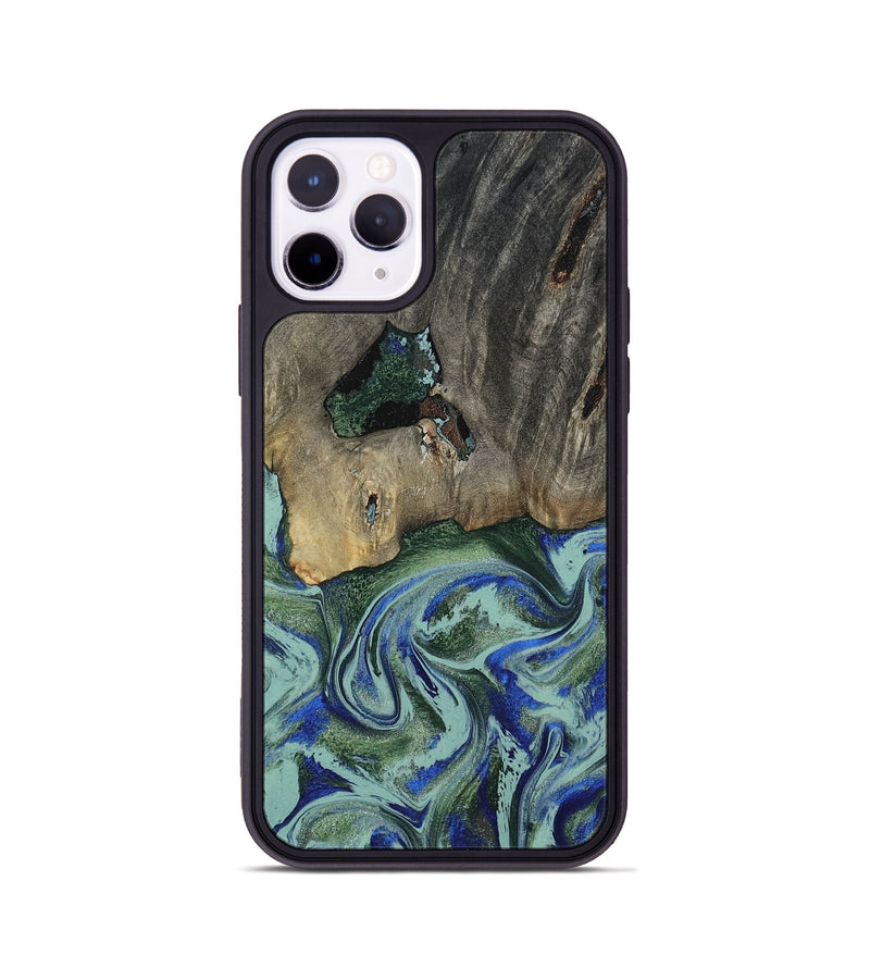 iPhone 11 Pro Wood Phone Case - Lawanda (Green, 802082)
