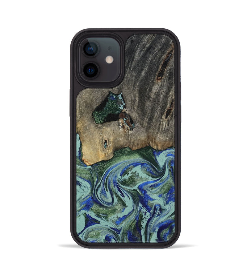 iPhone 12 Wood Phone Case - Lawanda (Green, 802082)