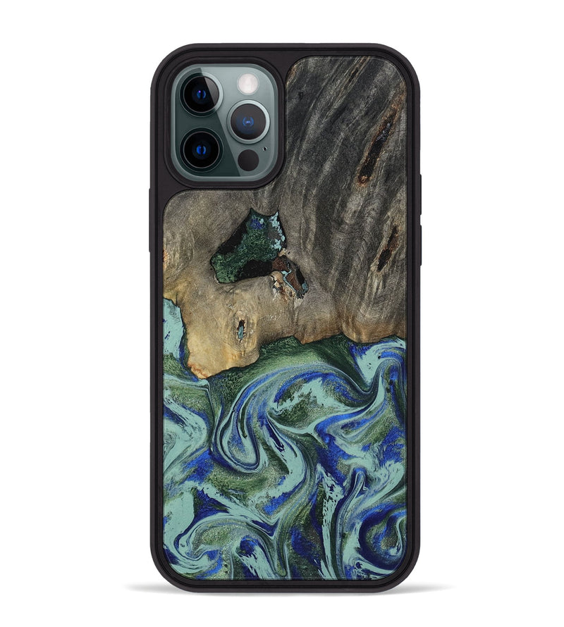 iPhone 12 Pro Max Wood Phone Case - Lawanda (Green, 802082)