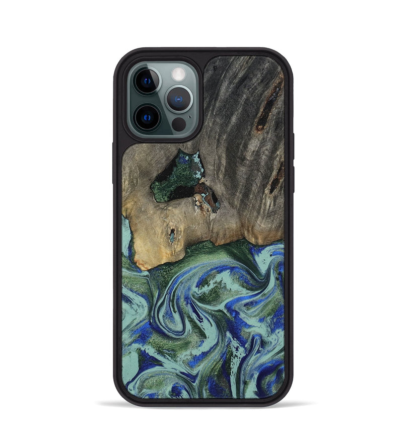 iPhone 12 Pro Wood Phone Case - Lawanda (Green, 802082)