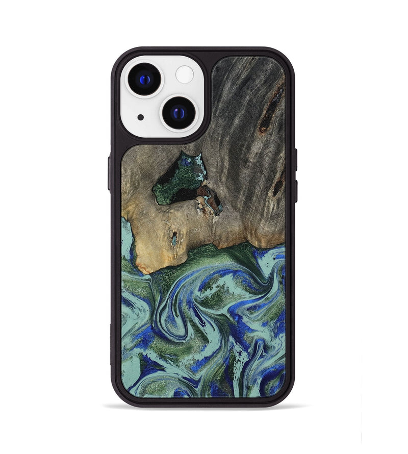 iPhone 13 Wood Phone Case - Lawanda (Green, 802082)