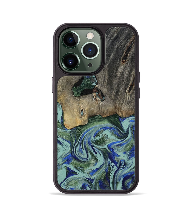 iPhone 13 Pro Wood Phone Case - Lawanda (Green, 802082)