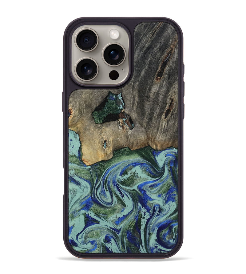 iPhone 16 Pro Max Wood Phone Case - Lawanda (Green, 802082)