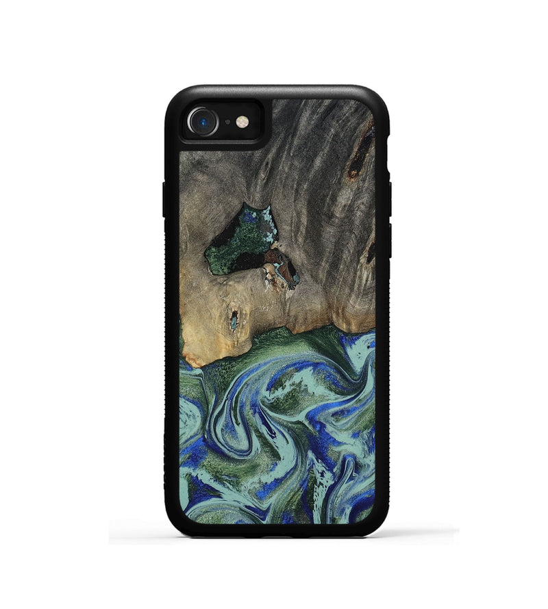 iPhone SE Wood Phone Case - Lawanda (Green, 802082)