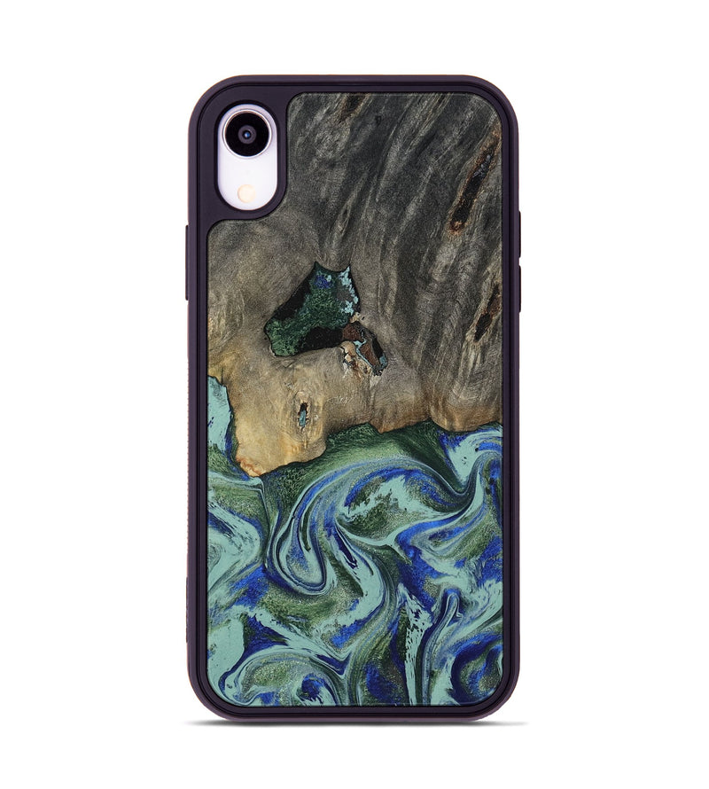 iPhone Xr Wood Phone Case - Lawanda (Green, 802082)
