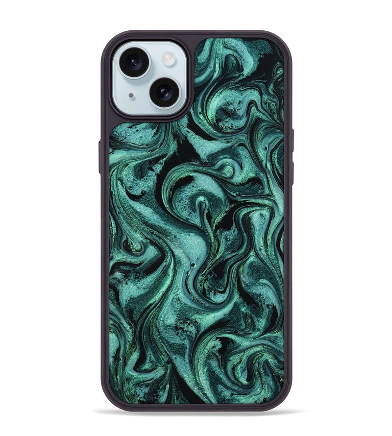 iPhone 15 Plus ResinArt Phone Case - Peter (Green, 802083)