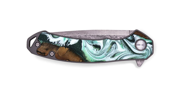 EDC Wood Pocket Knife - Shirley (Green, 802084)
