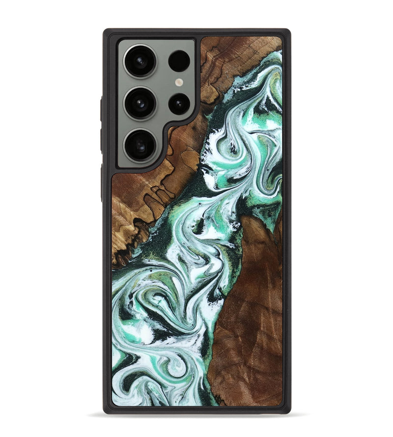 Galaxy S23 Ultra Wood Phone Case - Shirley (Green, 802084)