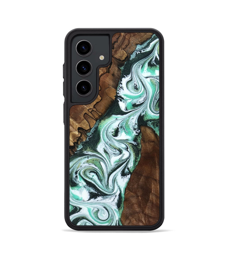 Galaxy S24 Wood Phone Case - Shirley (Green, 802084)