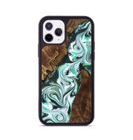 iPhone 11 Pro Wood Phone Case - Shirley (Green, 802084)