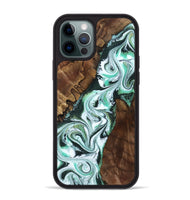 iPhone 12 Pro Max Wood Phone Case - Shirley (Green, 802084)